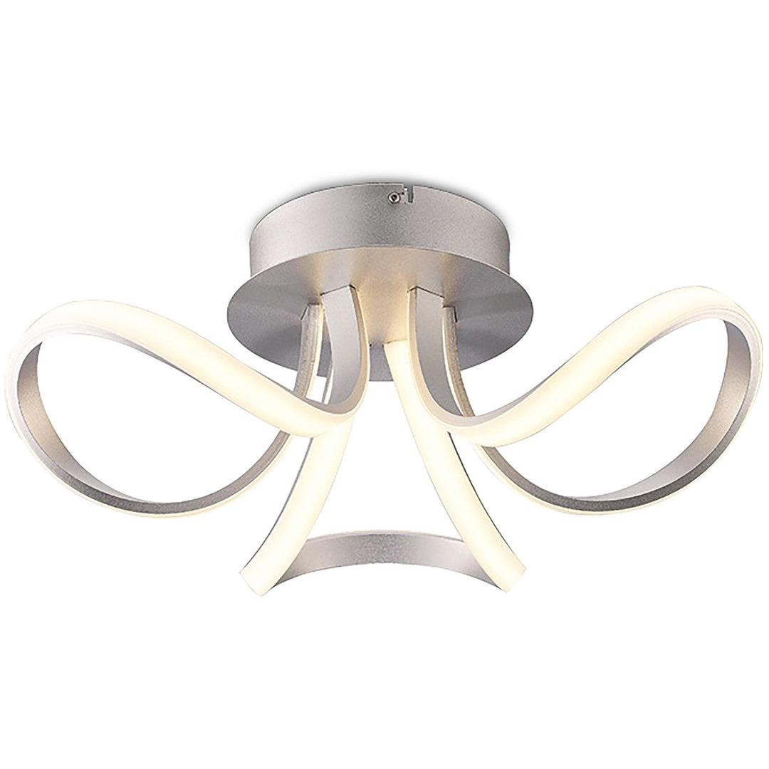 Mantra M4989 Knot Ceiling LED 2 Looped Arms Silver