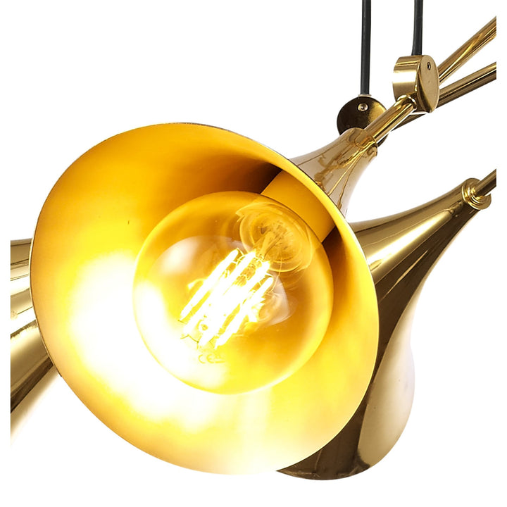 Mantra M5895 Jazz Oro Pendant 6 Light Polished Gold