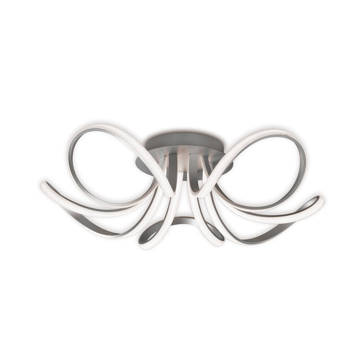 Mantra M5916 Knot Ceiling Light 74cm Round 5 Looped Arms LED Silver