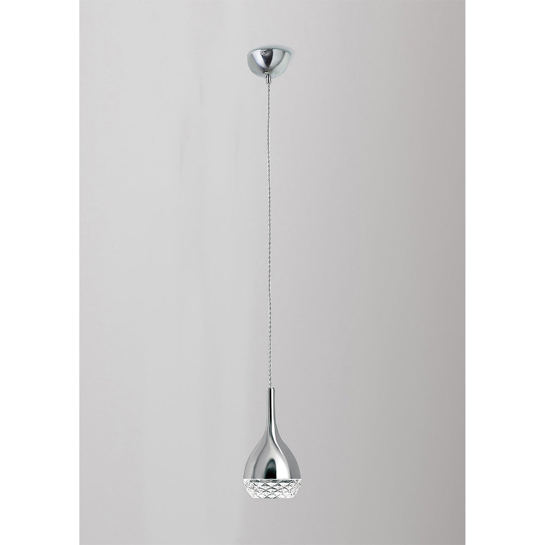 Mantra M5160 Khalifa Pendant 1 Light Polished Chrome