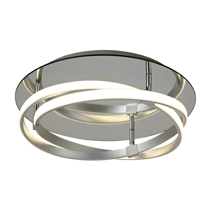 Mantra M5382 Infinity Flush LED Silver Polished Chrome White Acrylic