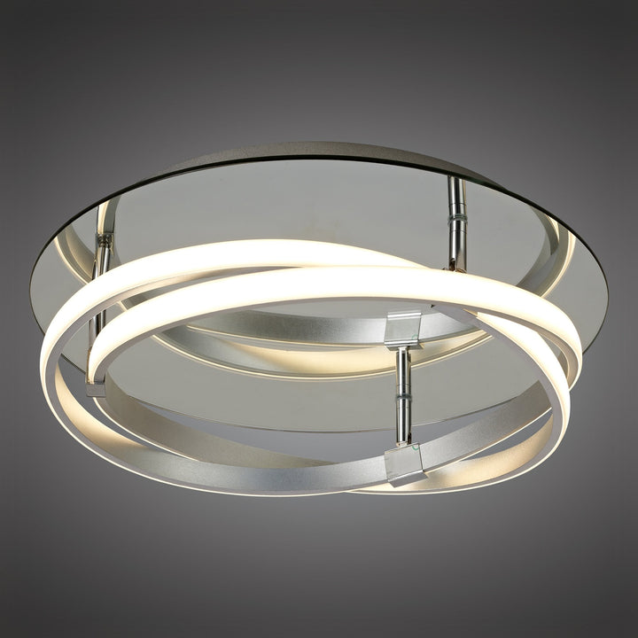 Mantra M5382 Infinity Flush LED Silver Polished Chrome White Acrylic