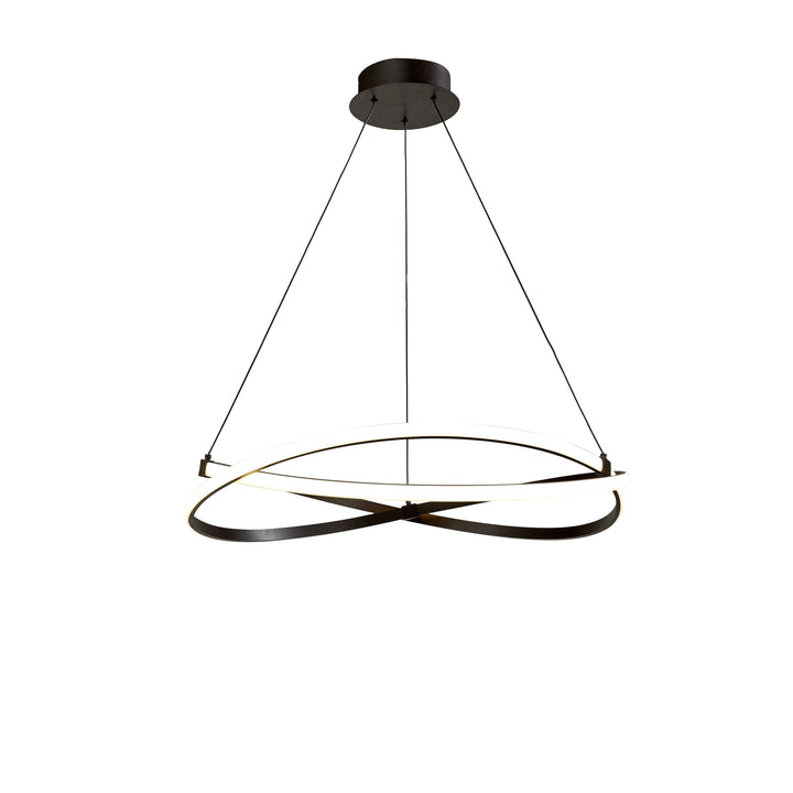 Mantra M5390 Infinity Pendant LED Brown Oxide White Acrylic