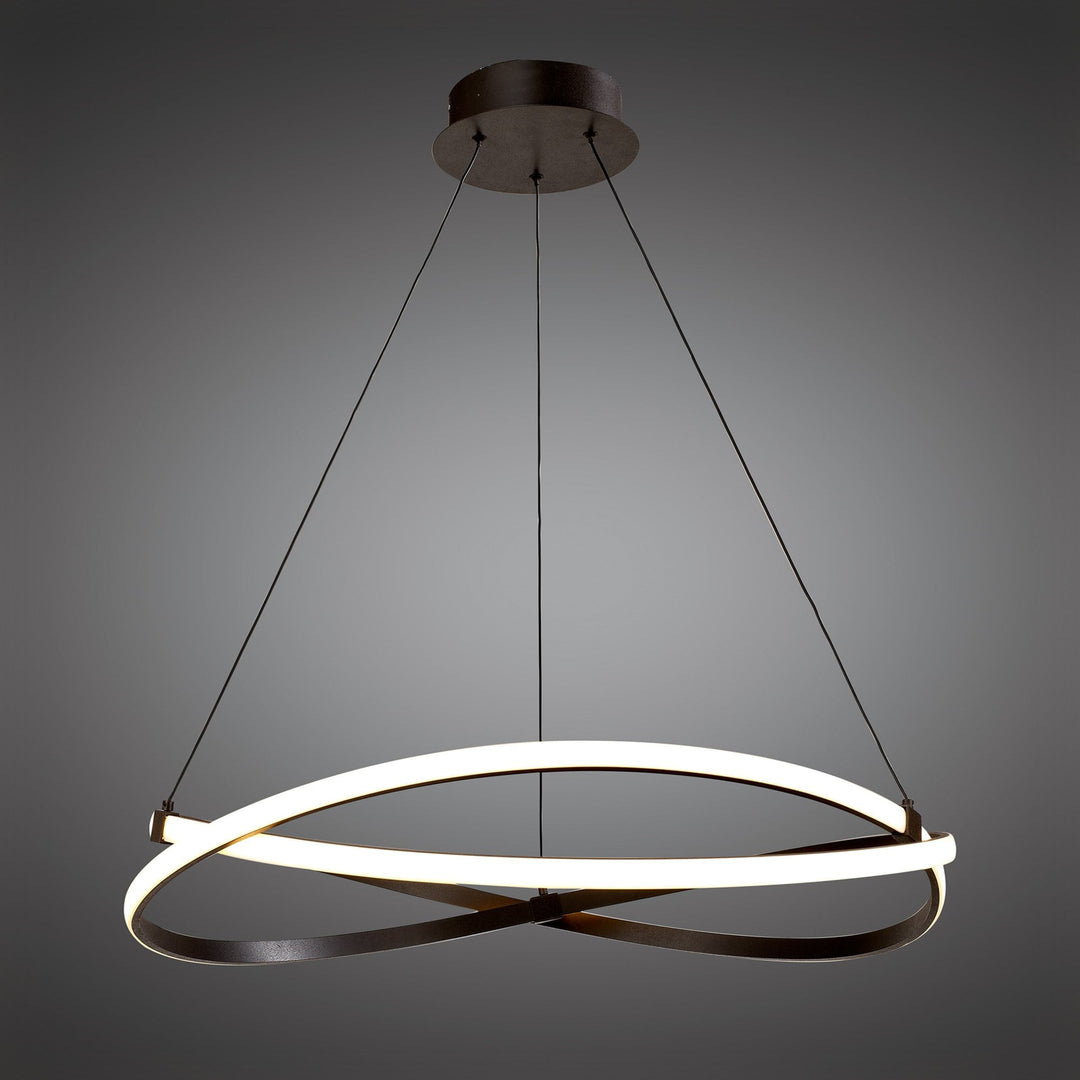 Mantra M5390 Infinity Pendant LED Brown Oxide White Acrylic