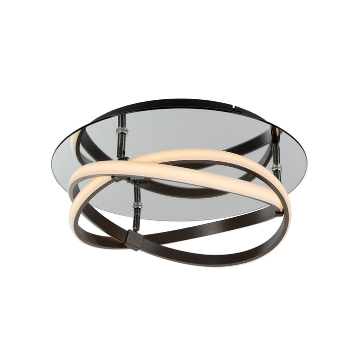 Mantra M5392 Infinity Flush LED Brown Oxide White Acrylic