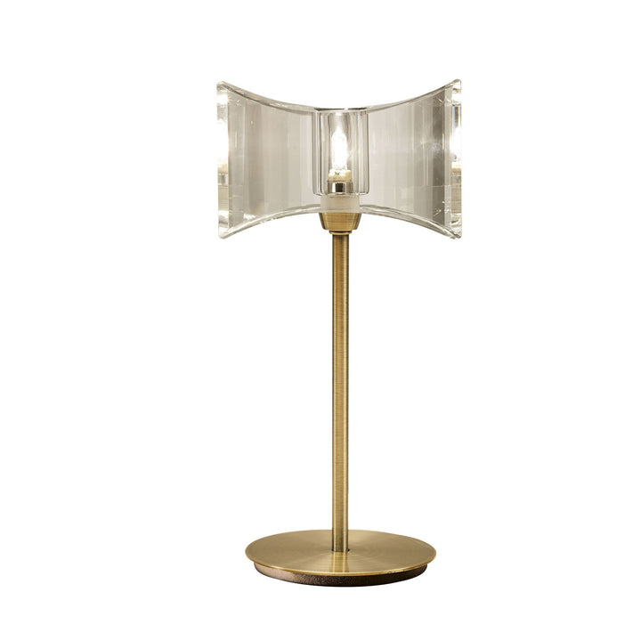Mantra M0894AB Kromo Table Lamp 1 Light Antique Brass