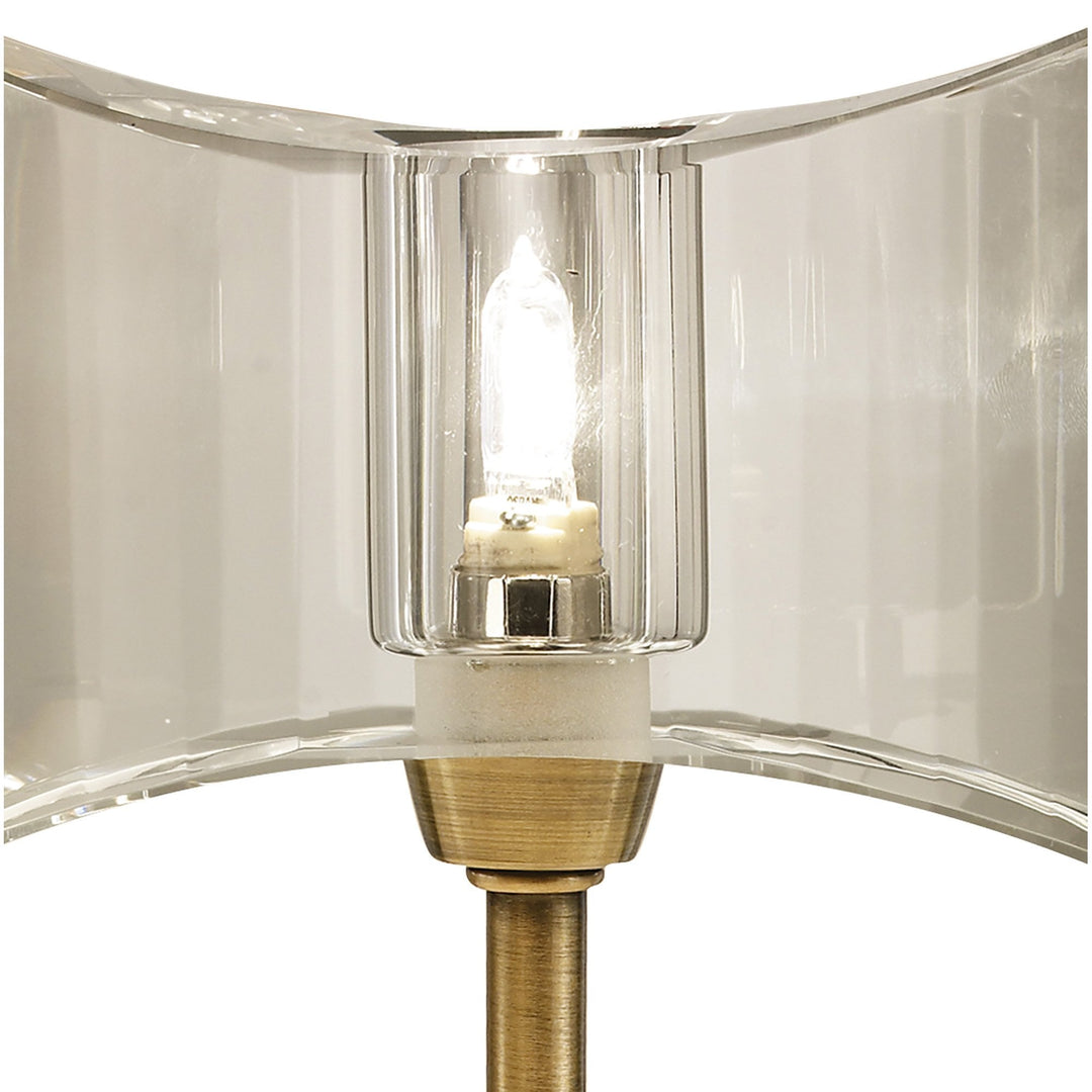 Mantra M0894AB Kromo Table Lamp 1 Light Antique Brass