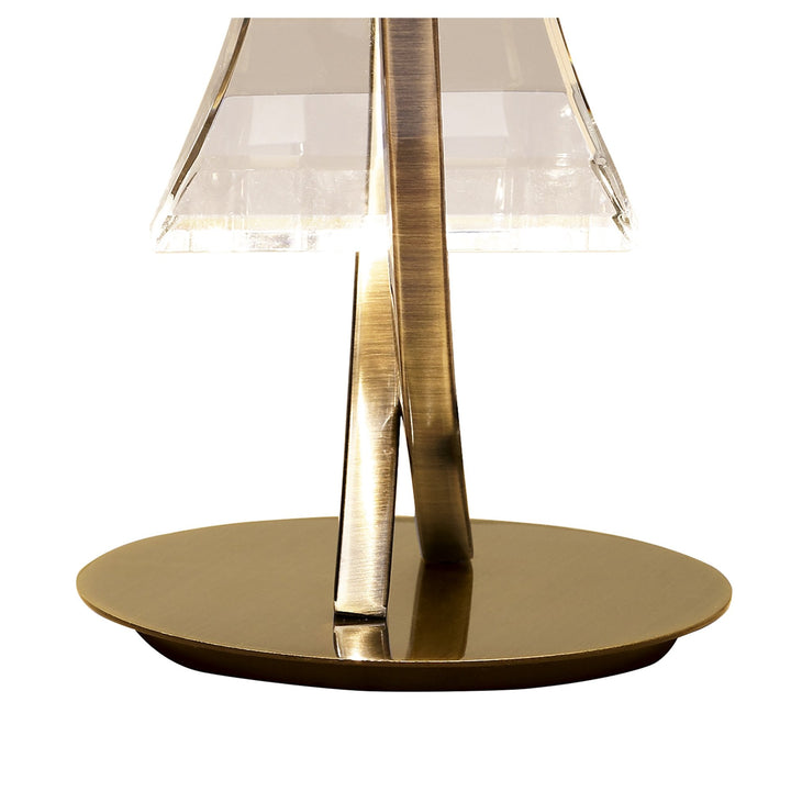 Mantra M0895AB Kromo Table Lamp 1 Light G9 Looped Frame Antique Brass