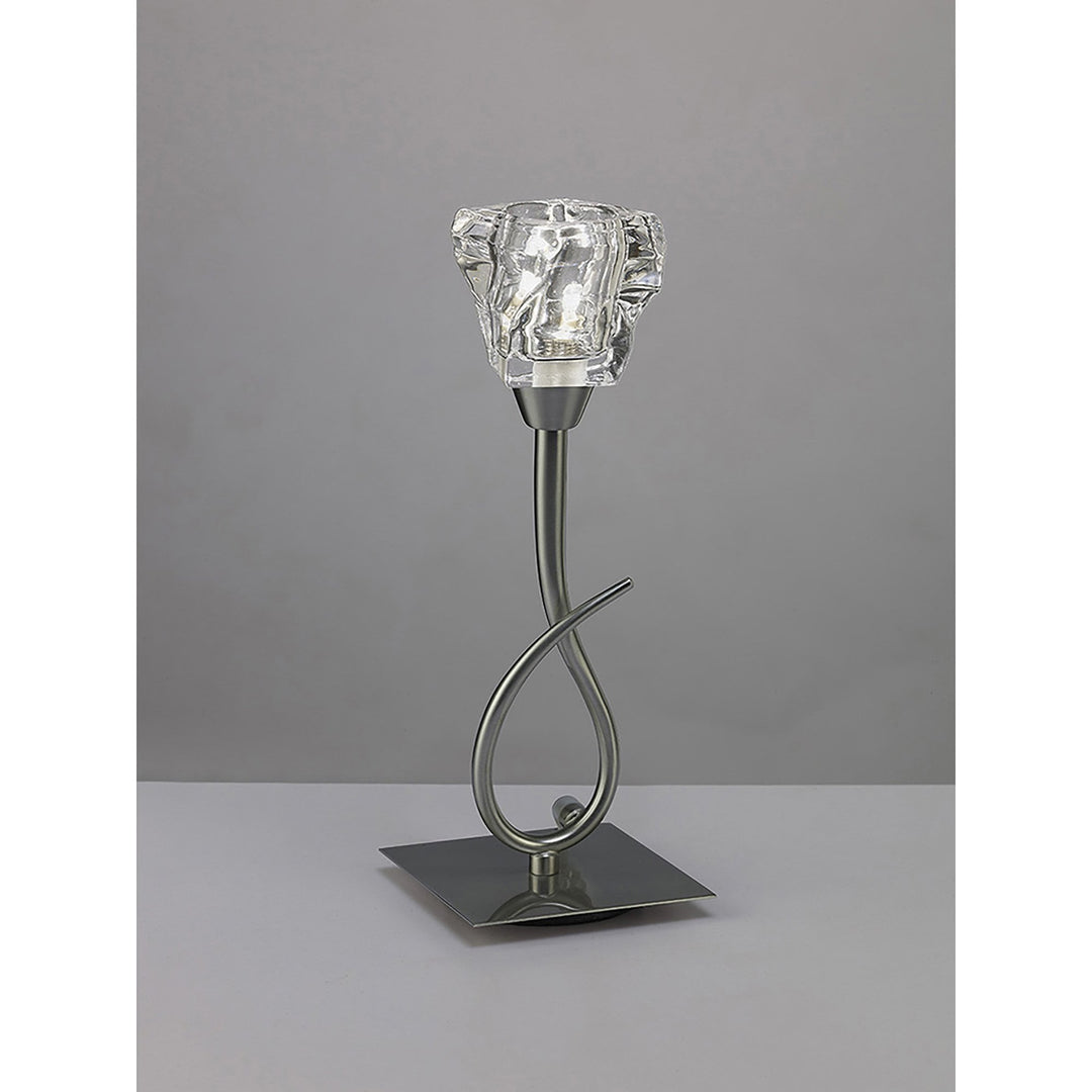 Mantra M3757 Iku Table Lamp 1 Light Satin Nickel