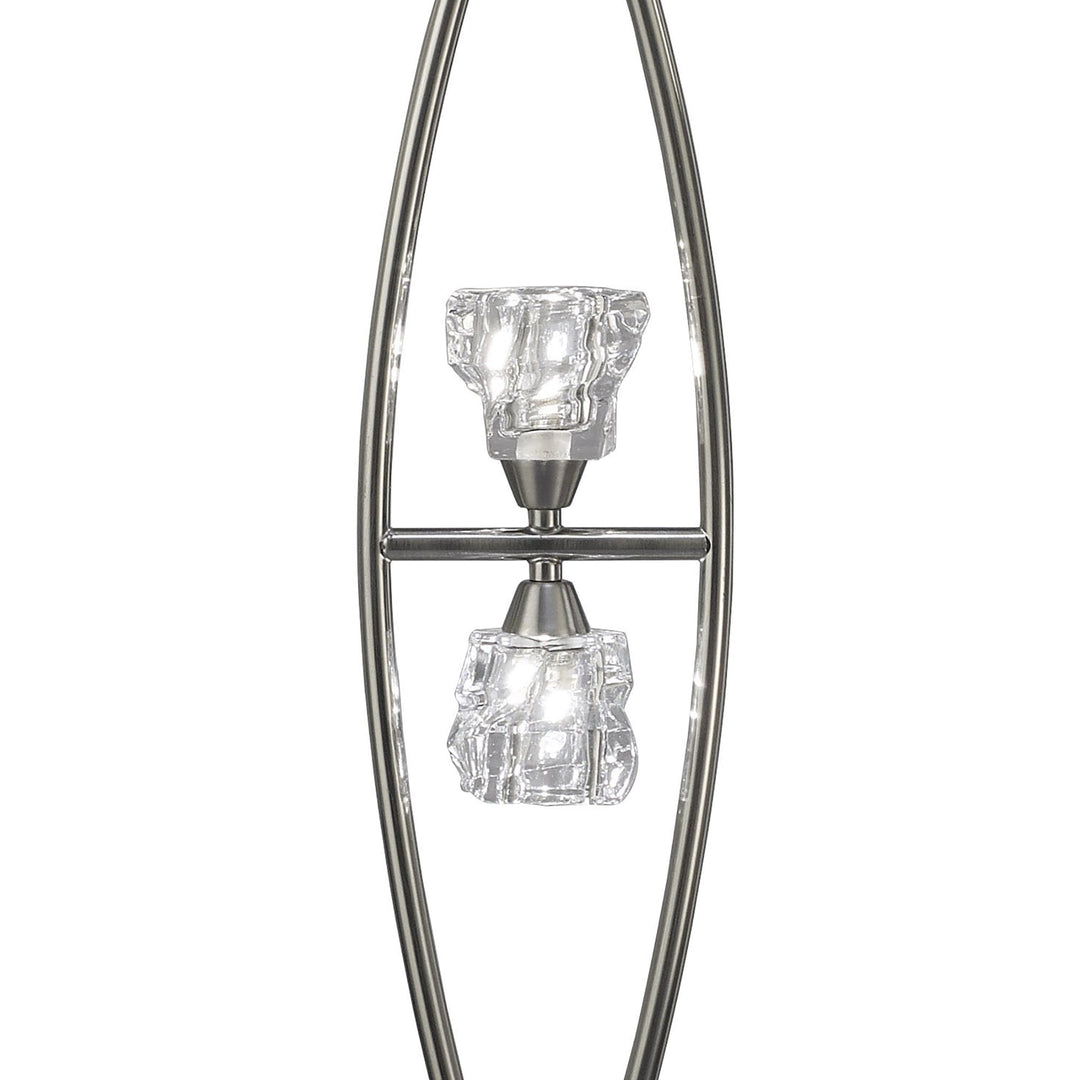 Mantra M3758 Iku Floor Lamp 4 Light Satin Nickel