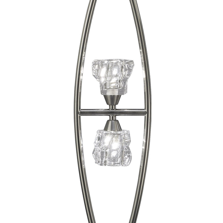 Mantra M3758 Iku Floor Lamp 4 Light Satin Nickel