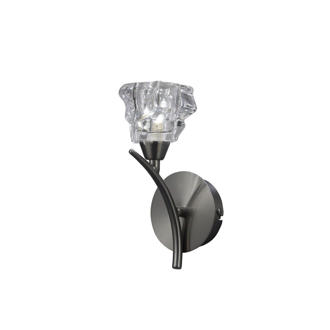 Mantra M3759/S Iku Wall Lamp Switched 1 Light Satin Nickel