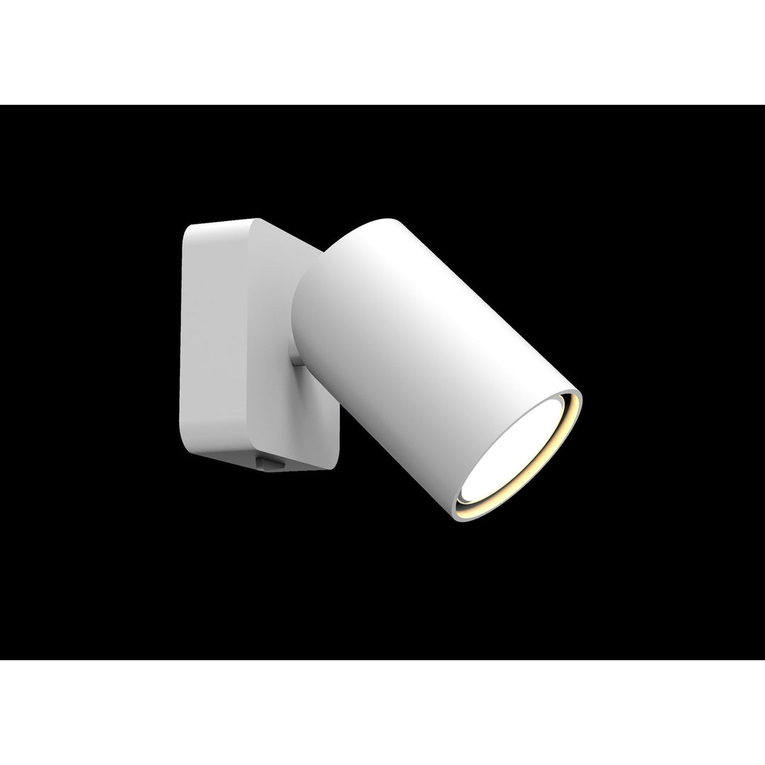 Mantra M6284 Sal 1 Light Switched Wall Light GU10 Matt White