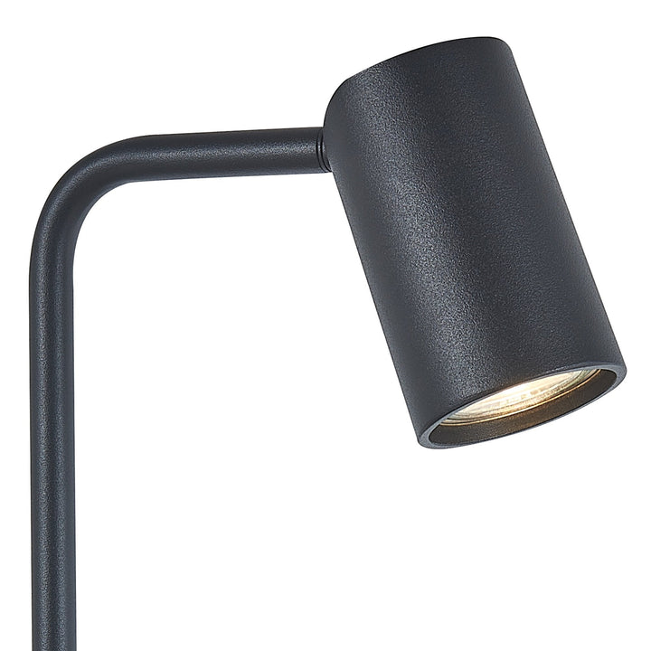 Mantra M7516 Sal Tall Table Lamp Inline Switch 1 Light GU10 Sand Black