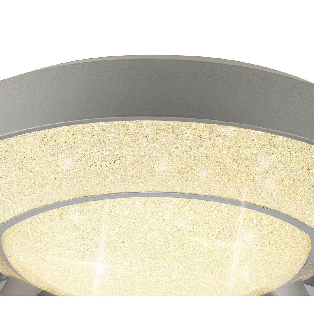 Mantra M6453 Santorini Ceiling 36W LED Remote Control -6000K Polished Chrome / Silver