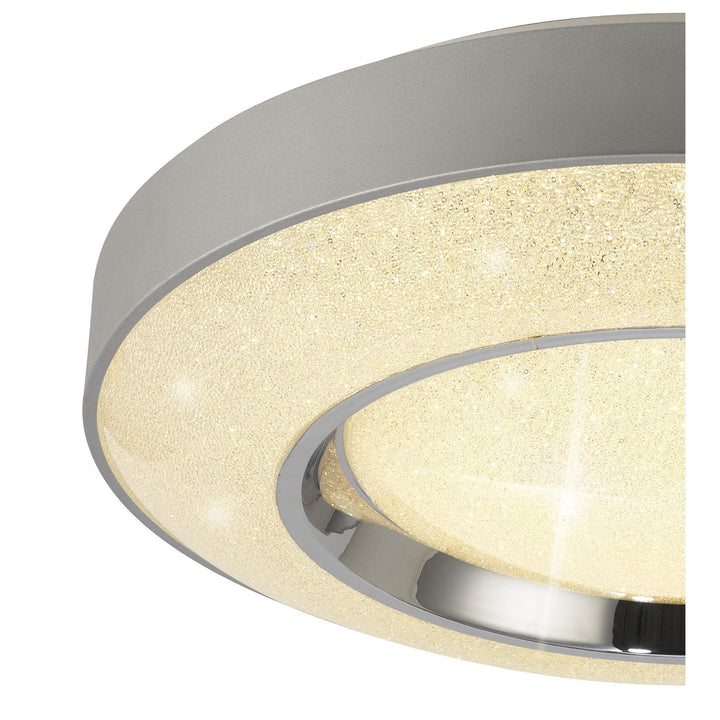 Mantra M6453 Santorini Ceiling 36W LED Remote Control -6000K Polished Chrome / Silver