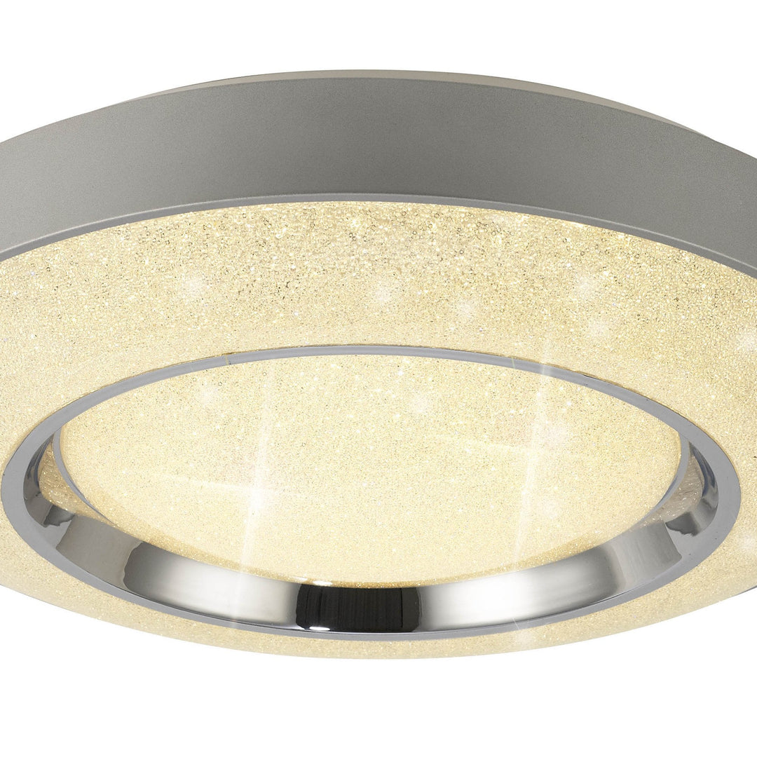 Mantra M6453 Santorini Ceiling 36W LED Remote Control -6000K Polished Chrome / Silver