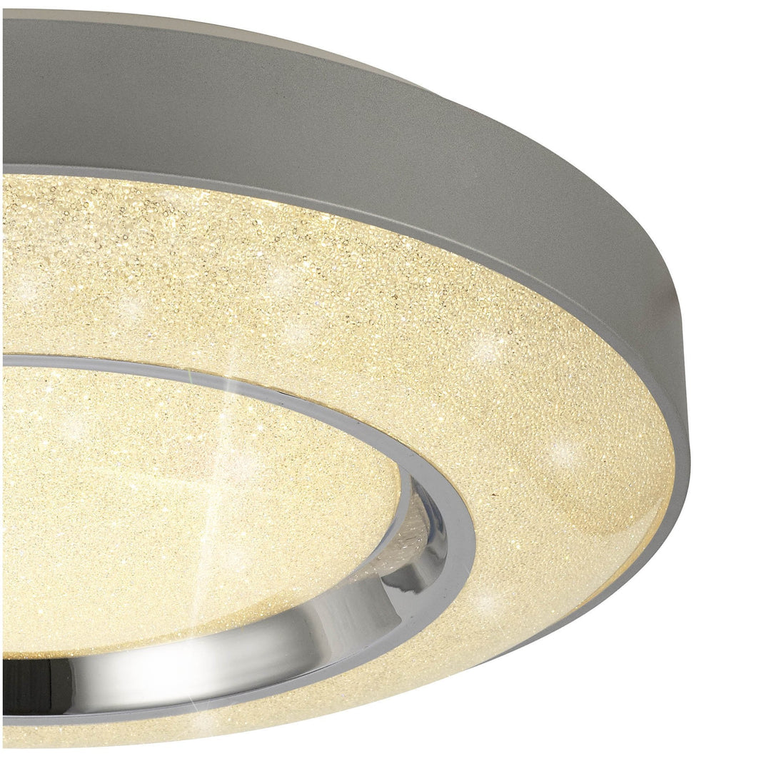 Mantra M6453 Santorini Ceiling 36W LED Remote Control -6000K Polished Chrome / Silver