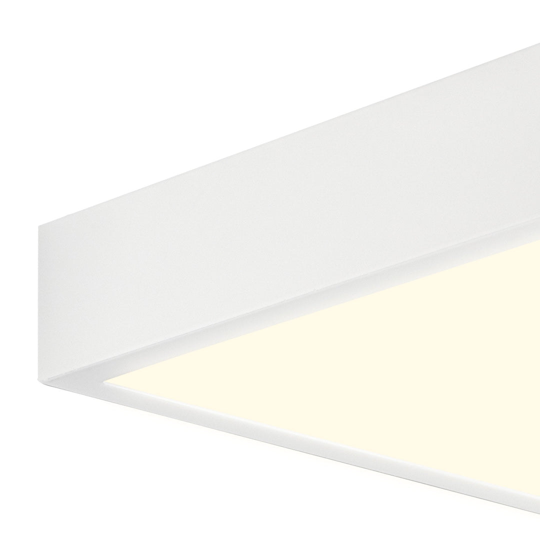 Mantra M6630 Saona 17cm Square LED Surface Flush Fitting 14W Matt White/Frosted Acrylic