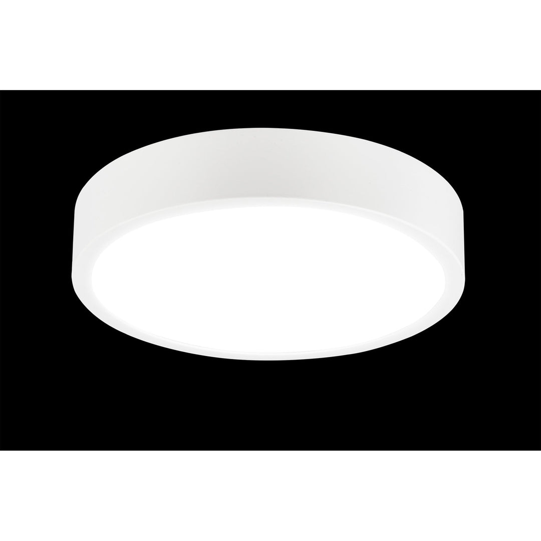 Mantra M6627 Saona 30cm Round LED Surface Flush Fitting 30W Matt White/Frosted Acrylic