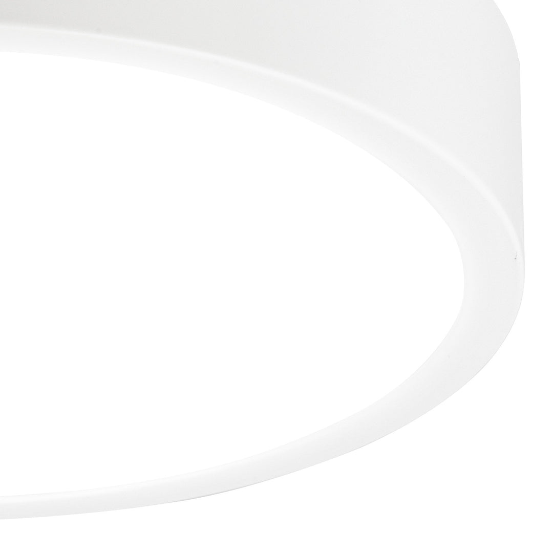 Mantra M6627 Saona 30cm Round LED Surface Flush Fitting 30W Matt White/Frosted Acrylic