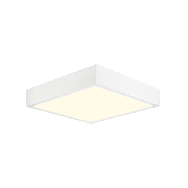 Mantra M6628 Saona 12cm Square LED Surface Flush Fitting 8W Matt White/Frosted Acrylic