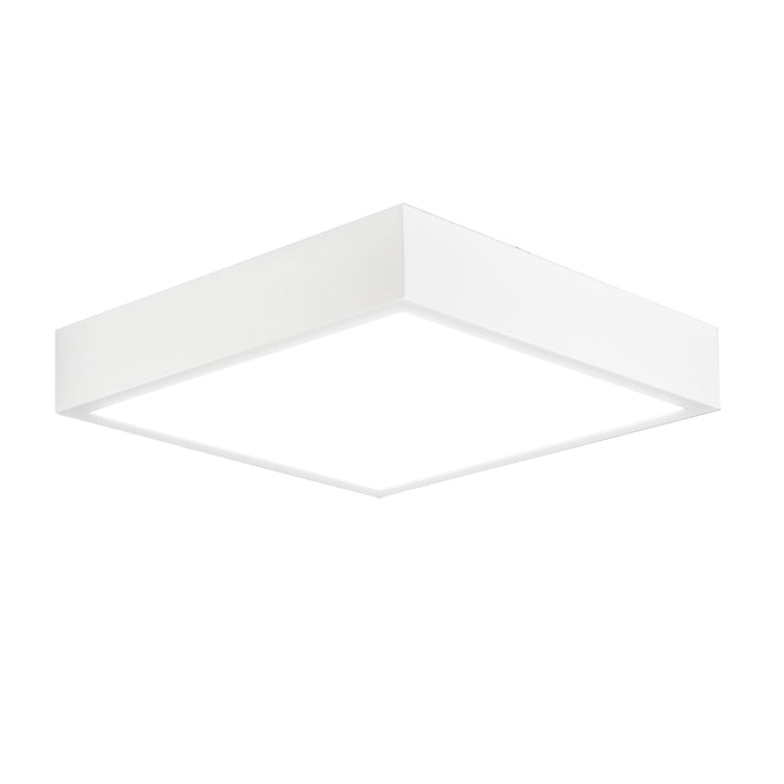 Mantra M6635 Saona 30cm Square LED Surface Flush Fitting 30W Matt White/Frosted Acrylic