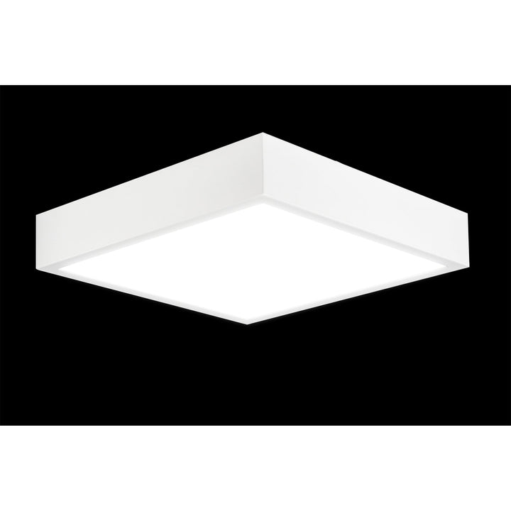 Mantra M6635 Saona 30cm Square LED Surface Flush Fitting 30W Matt White/Frosted Acrylic