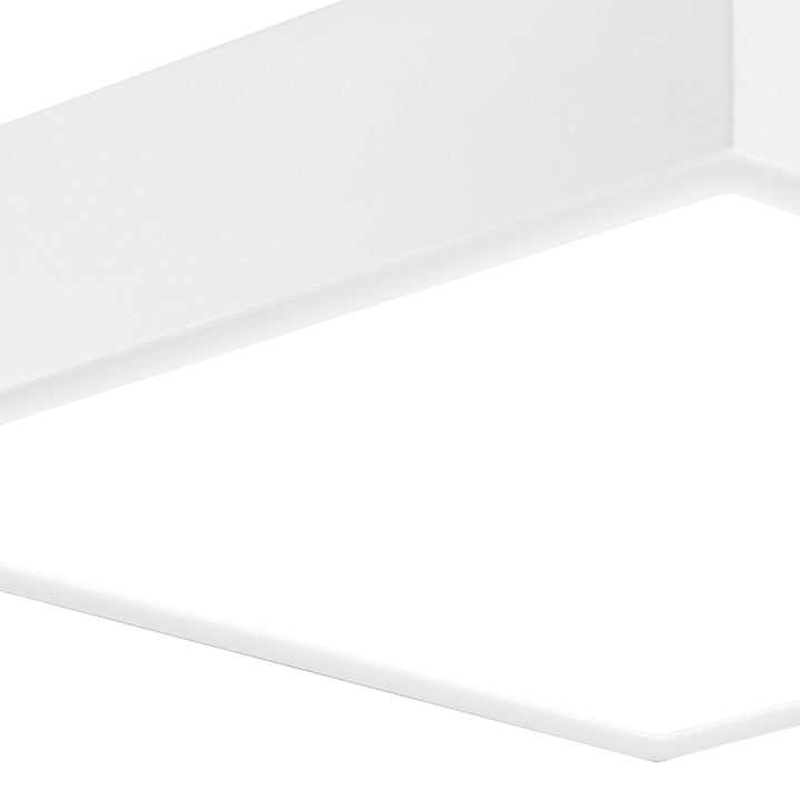 Mantra M6635 Saona 30cm Square LED Surface Flush Fitting 30W Matt White/Frosted Acrylic