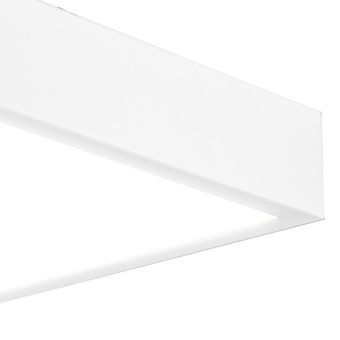 Mantra M6635 Saona 30cm Square LED Surface Flush Fitting 30W Matt White/Frosted Acrylic