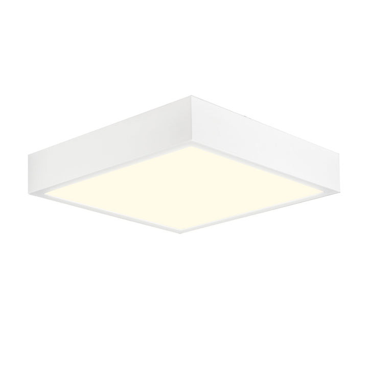 Mantra M6634 Saona 30cm Square LED Surface Flush Fitting 30W Matt White/Frosted Acrylic