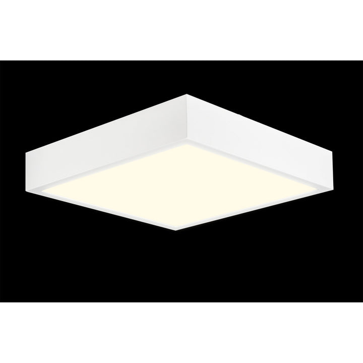 Mantra M6634 Saona 30cm Square LED Surface Flush Fitting 30W Matt White/Frosted Acrylic