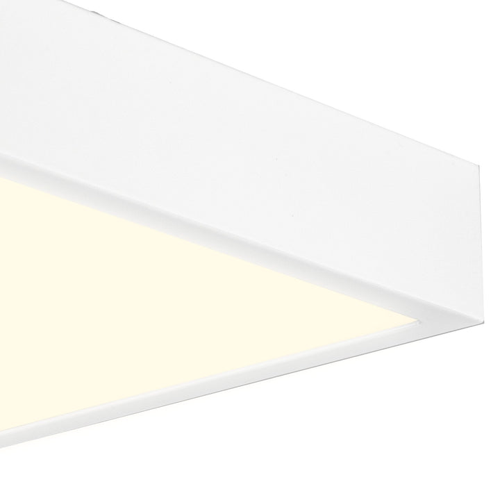 Mantra M6634 Saona 30cm Square LED Surface Flush Fitting 30W Matt White/Frosted Acrylic