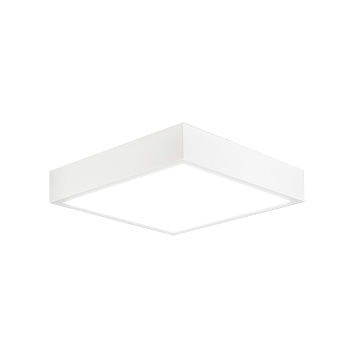 Mantra M6629 Saona 12cm Square LED Surface Flush Fitting 8W Matt White/Frosted Acrylic