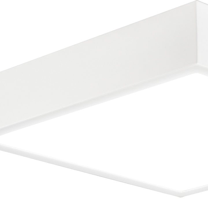 Mantra M6629 Saona 12cm Square LED Surface Flush Fitting 8W Matt White/Frosted Acrylic