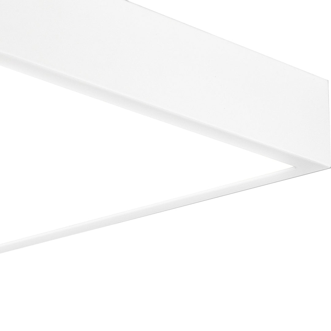 Mantra M6629 Saona 12cm Square LED Surface Flush Fitting 8W Matt White/Frosted Acrylic