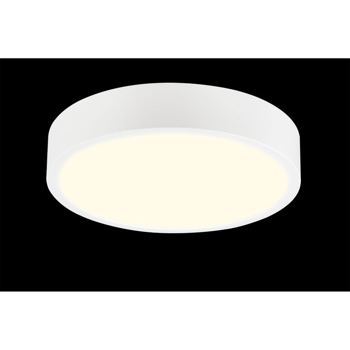 Mantra M6626 Saona 30cm Round LED Surface Flush Fitting 30W Matt White/Frosted Acrylic