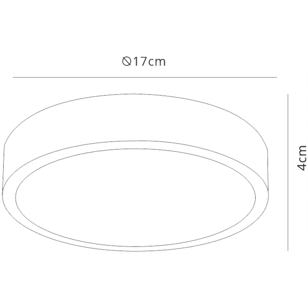 Mantra M6622 | Saona Round LED Flush Fitting | 17cm Matt White