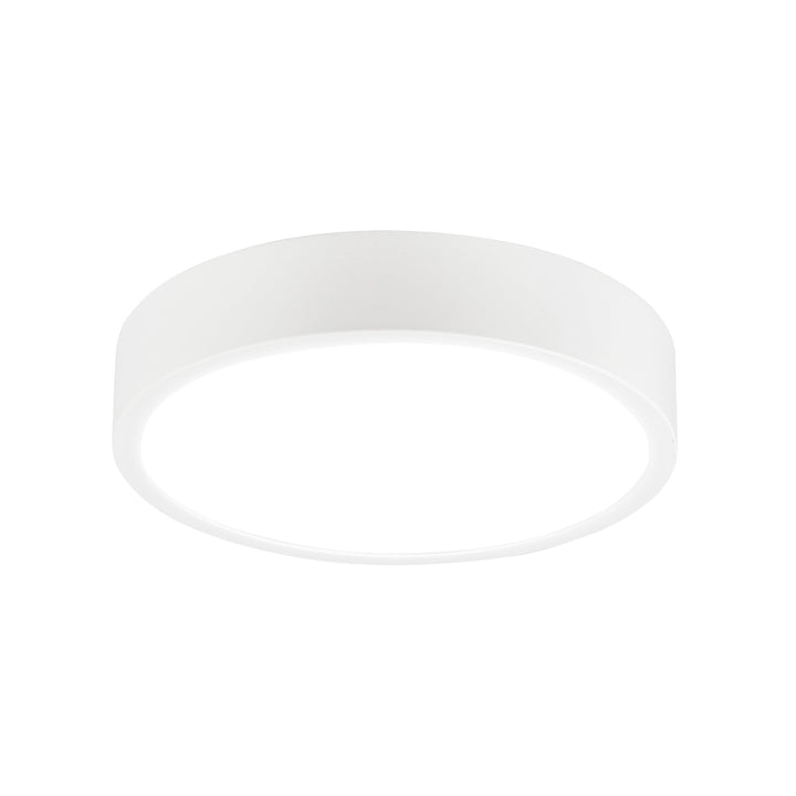 Mantra M6625 Saona 22.5cm Round LED Surface Flush Fitting 24W Matt White/Frosted Acrylic