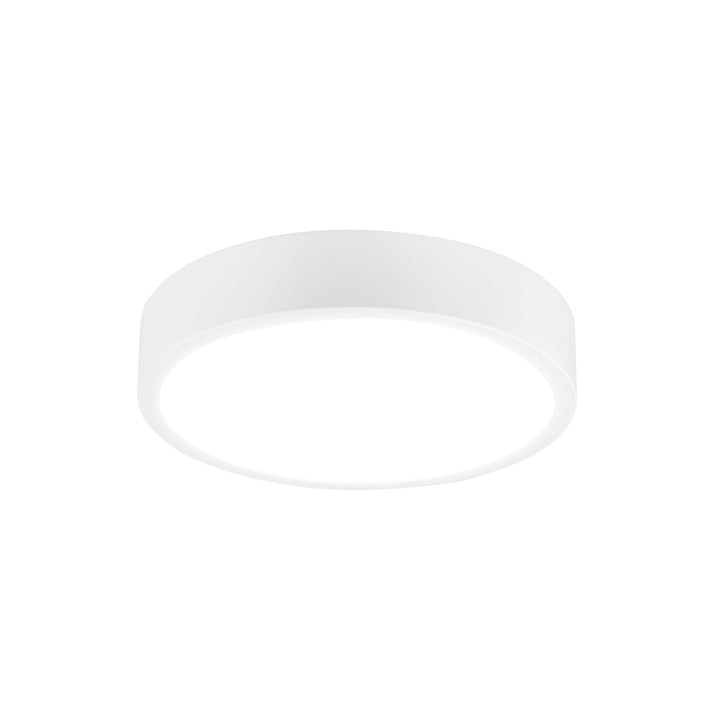 Mantra M6621 Saona 12cm Round LED Surface Flush Fitting 8W Matt White/Frosted Acrylic