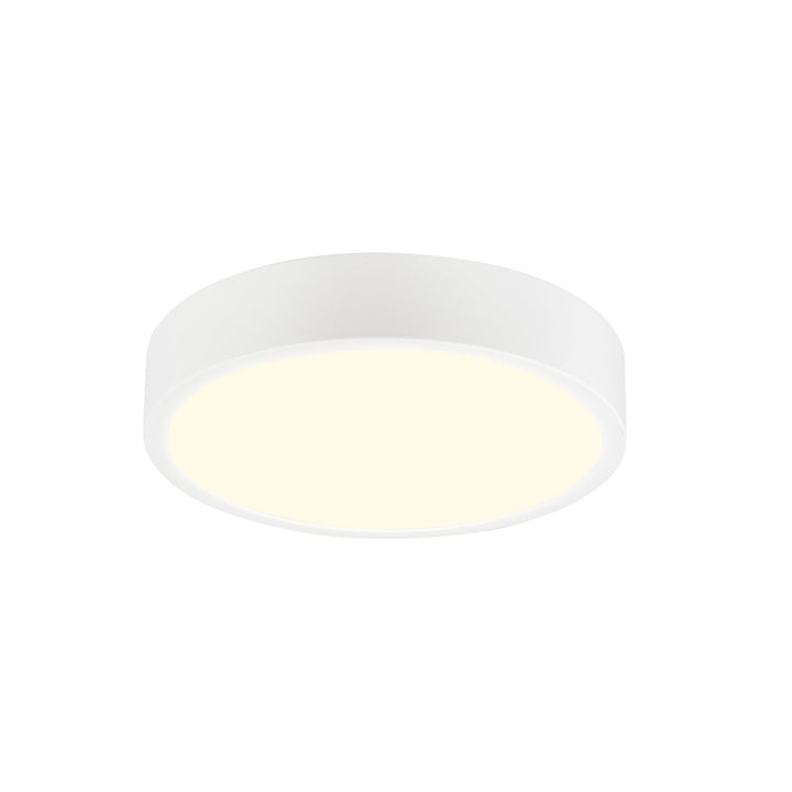 Mantra M6620 Saona 12cm Round LED Surface Flush Fitting 8W Matt White/Frosted Acrylic