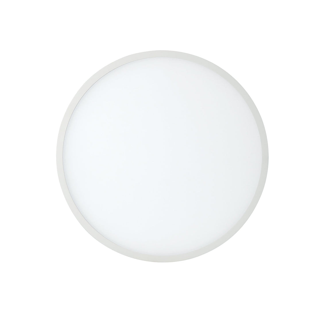 Mantra MC0183 Saona 22.5cm Round LED Recessed Ultra Slim Downlight 24W Matt White/Frosted Acrylic