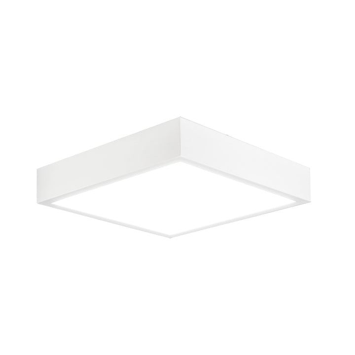 Mantra M6631 Saona 17cm Square LED Surface Flush Fitting 14W Matt White/Frosted Acrylic