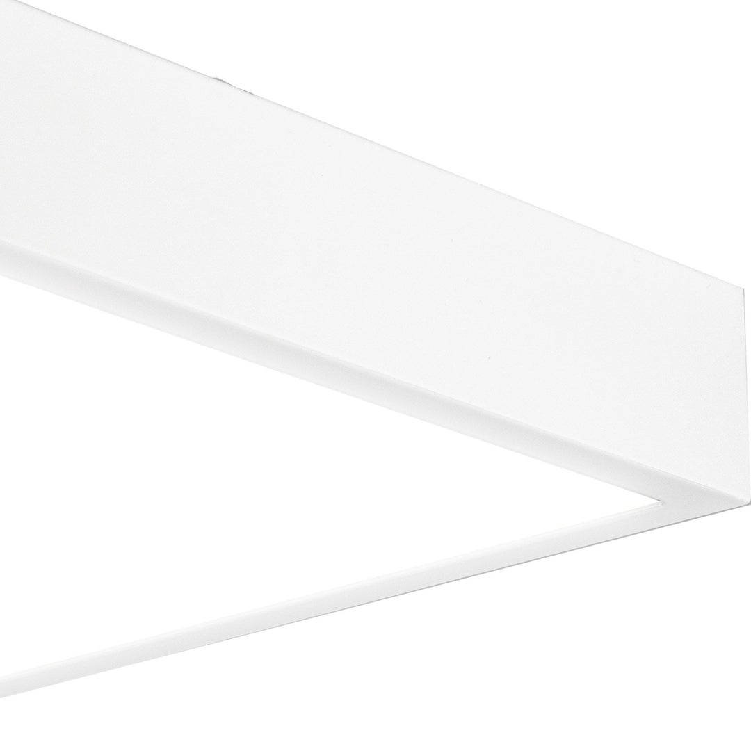 Mantra M6631 Saona 17cm Square LED Surface Flush Fitting 14W Matt White/Frosted Acrylic