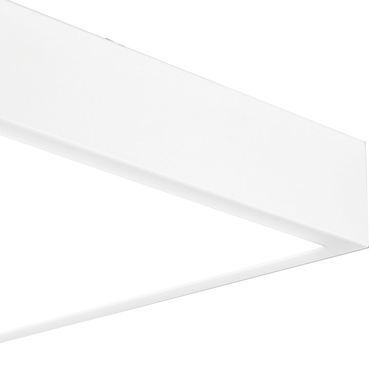 Mantra M6631 Saona 17cm Square LED Surface Flush Fitting 14W Matt White/Frosted Acrylic