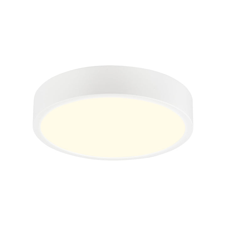 Mantra M6624 | Saona 22.5cm Round LED Surface Flush | Matt White/Frosted Acrylic