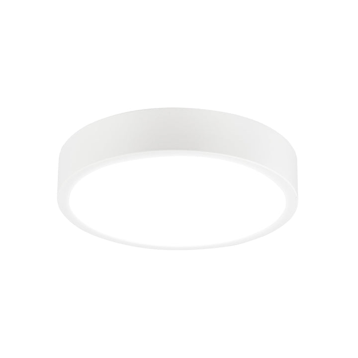 Mantra M6623 Saona 17cm Round LED Surface Flush Fitting 14W Matt White/Frosted Acrylic