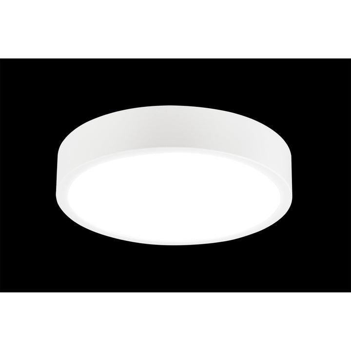 Mantra M6623 Saona 17cm Round LED Surface Flush Fitting 14W Matt White/Frosted Acrylic