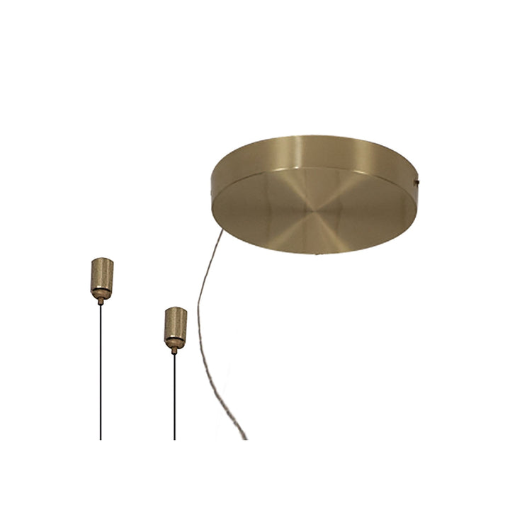 Mantra M7261 Shell 8 Light Pendant Round 40W LED Gold