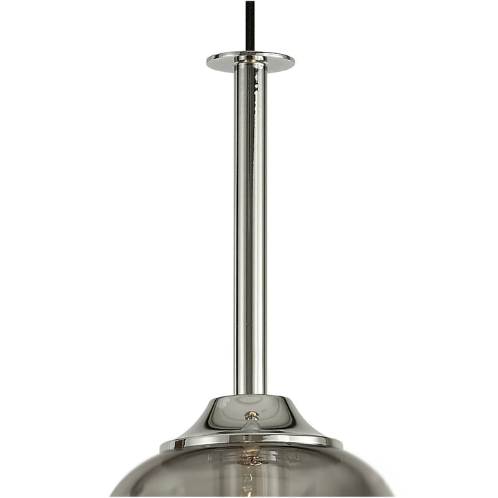 Mantra M6694 Sonata Pendant 22cm Round 1 Light Polished Chrome / Graphite